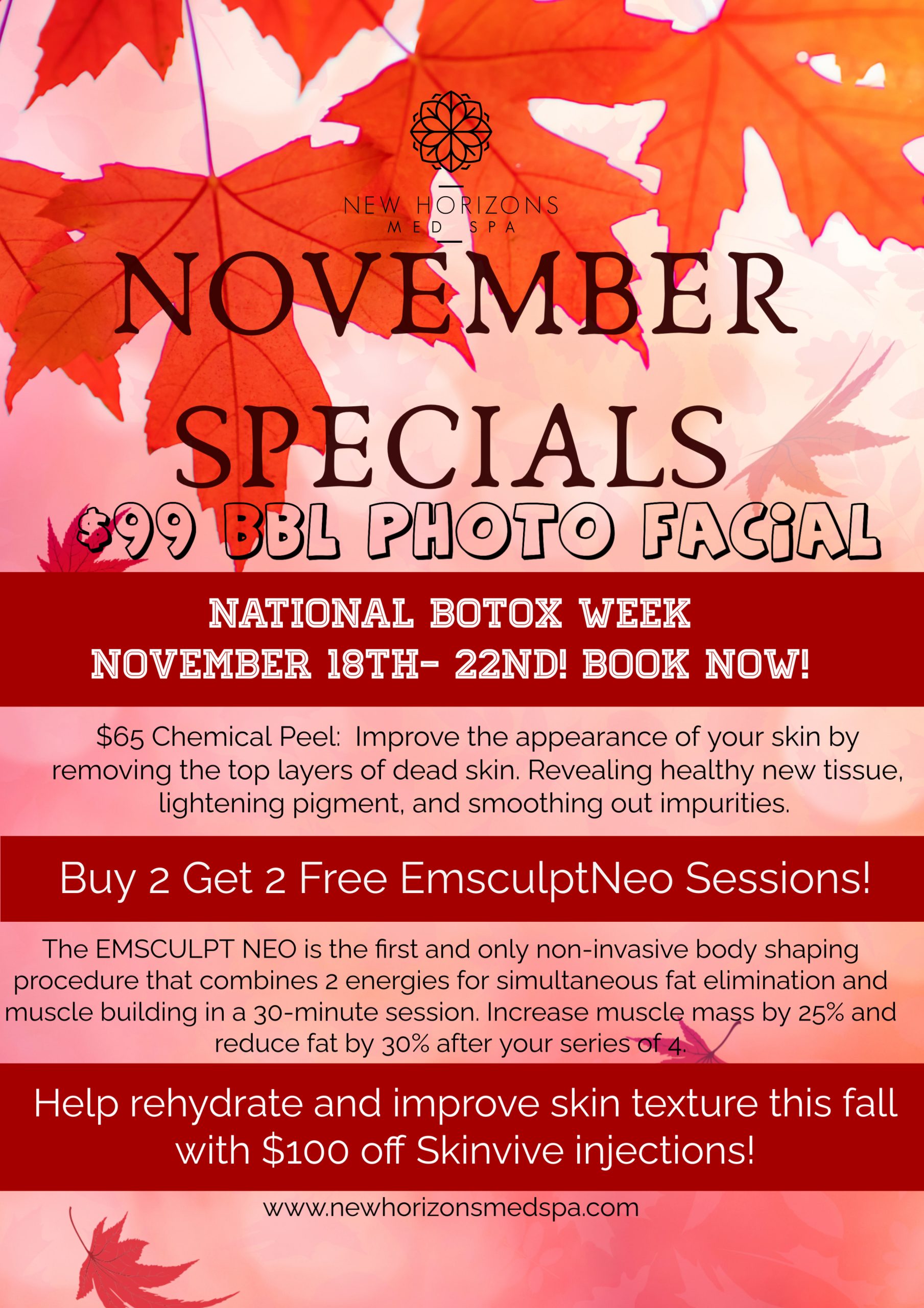 NewHorizonsMedSpa - October Specials - SPOOKtacular Specials