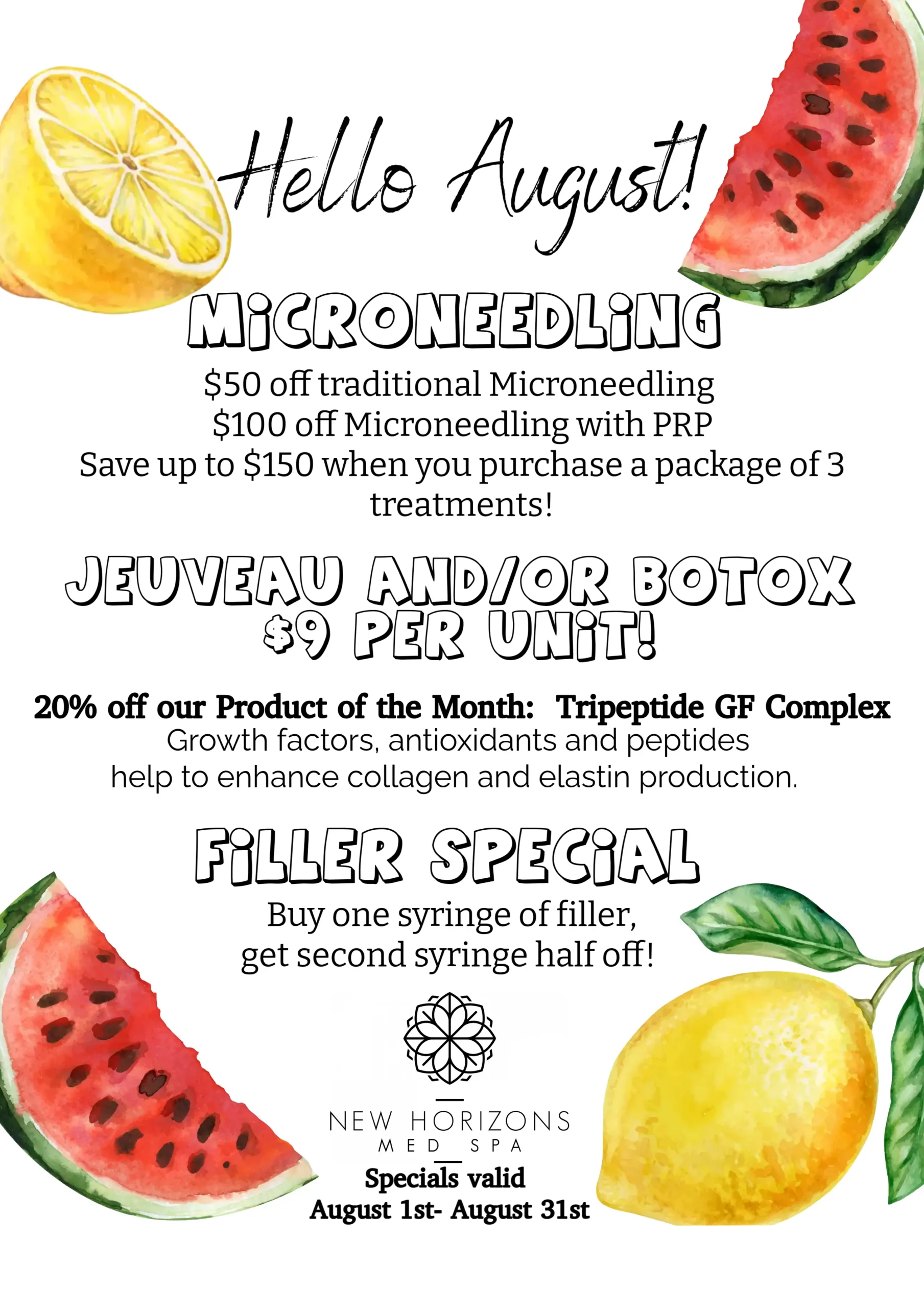 NewHorizonsMedSpa - October Specials - SPOOKtacular Specials
