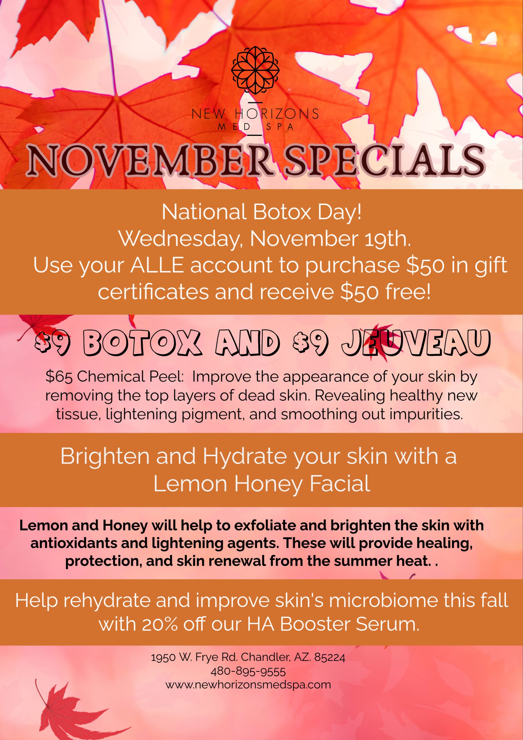 November 2025 Specials