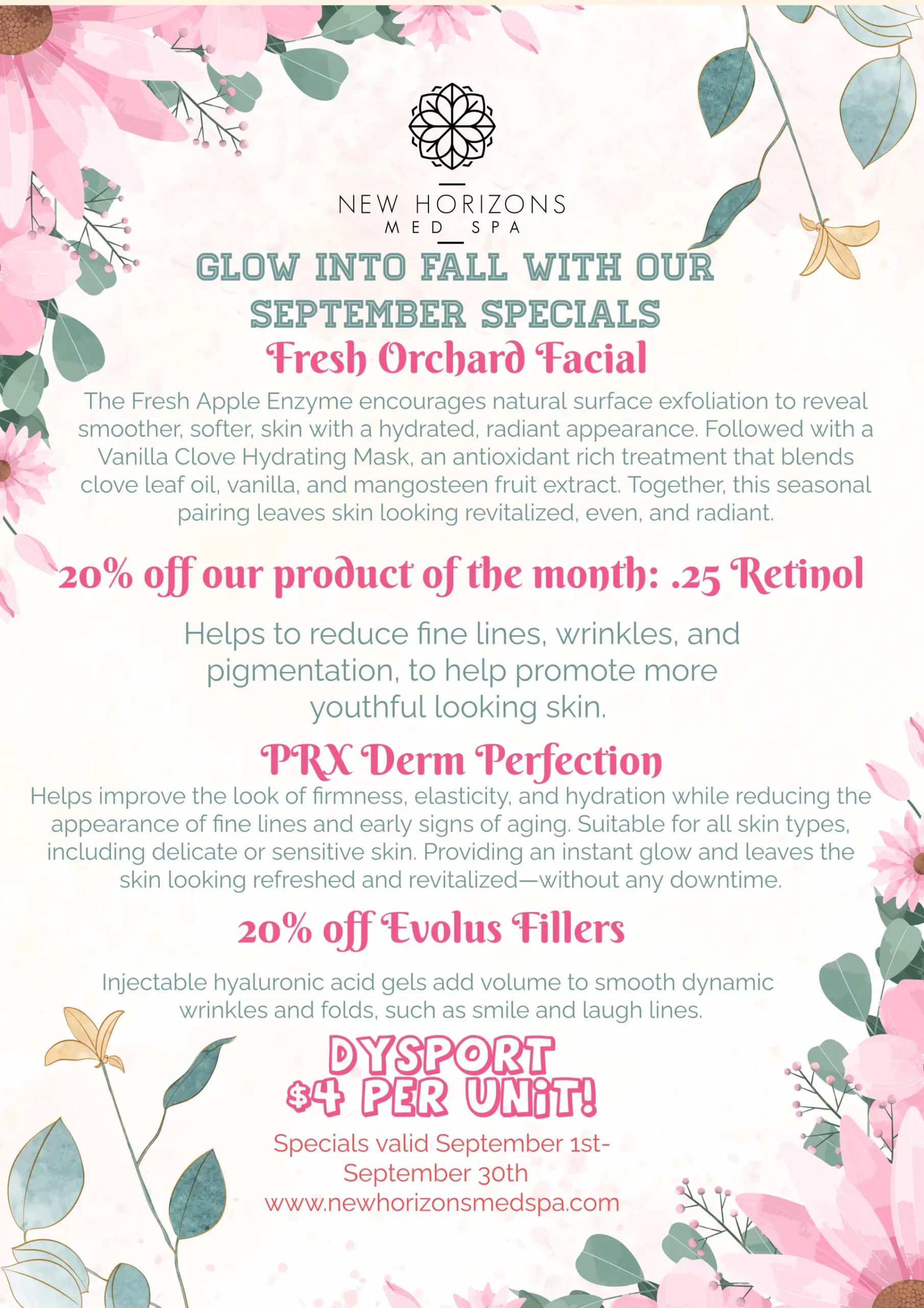 September 2026 Specials